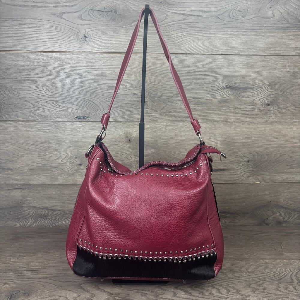 Trinity Ranch Western Maroon Shoulder Crossbody Tote Bag Satchel Concealed Carry